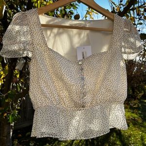 Oak & Fort Polka Dot Top